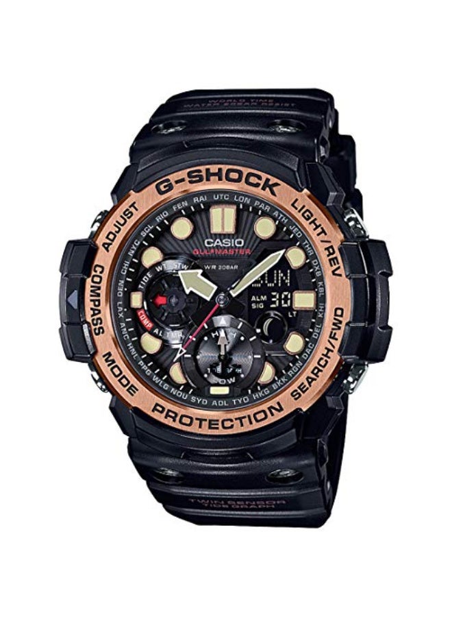 كاسيو ساعة كاسيو رجالية كوارتز، شاشة عرض تناظرية رقمية وسوار من الراتنج GN-1000RG-1A - Image 1